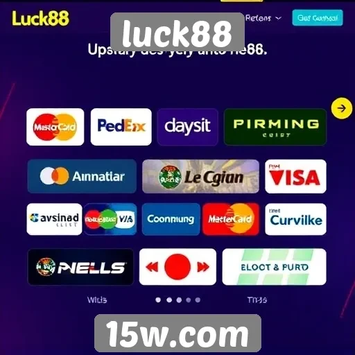 Visão geral das opções de pagamento no Luck88